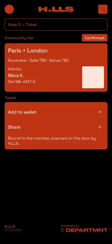 H.LLS Portal: a headline show ticket