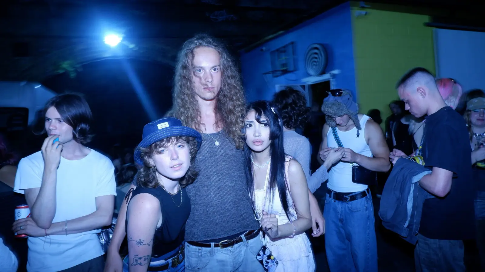 Guests outside between sets