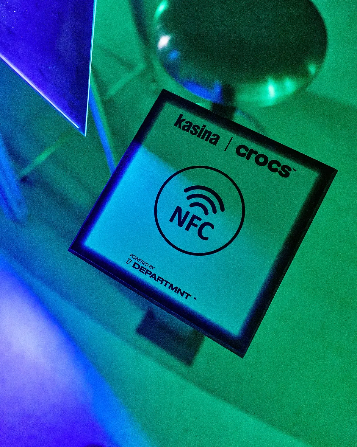 A touchpoint on the floor