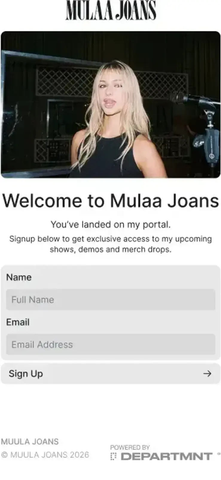 Mulaa Joans: the public page