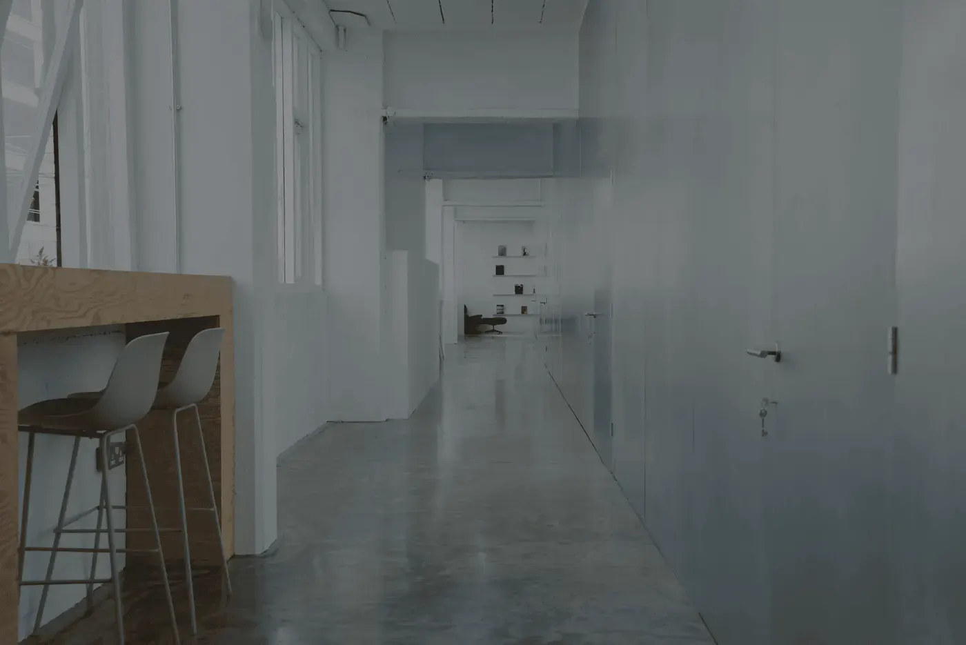 The corridor at YOU Studio