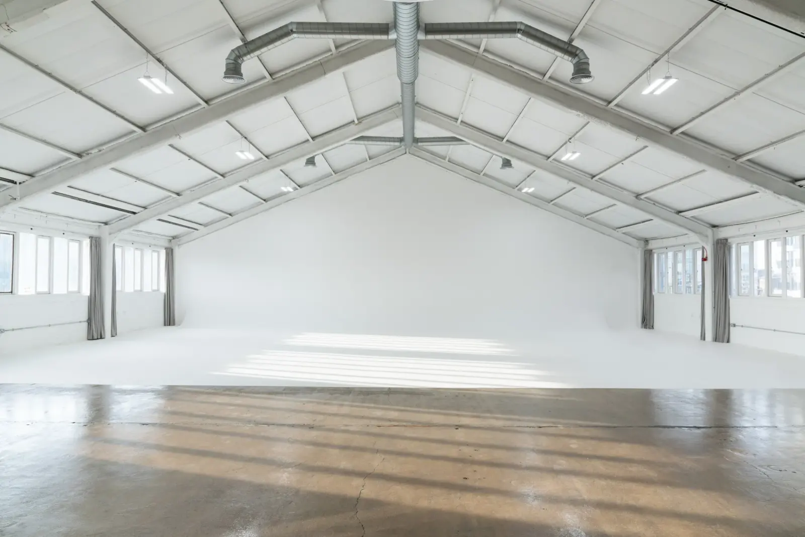 The warehouse at YOU Studio: 36,000 sq ft under one pitched roof