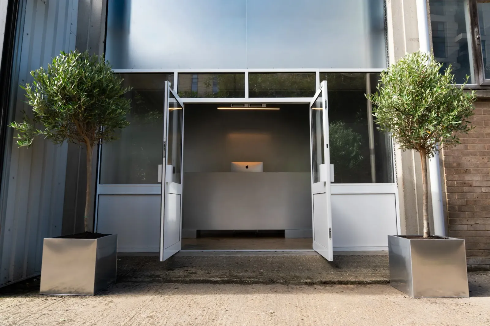 The entrance