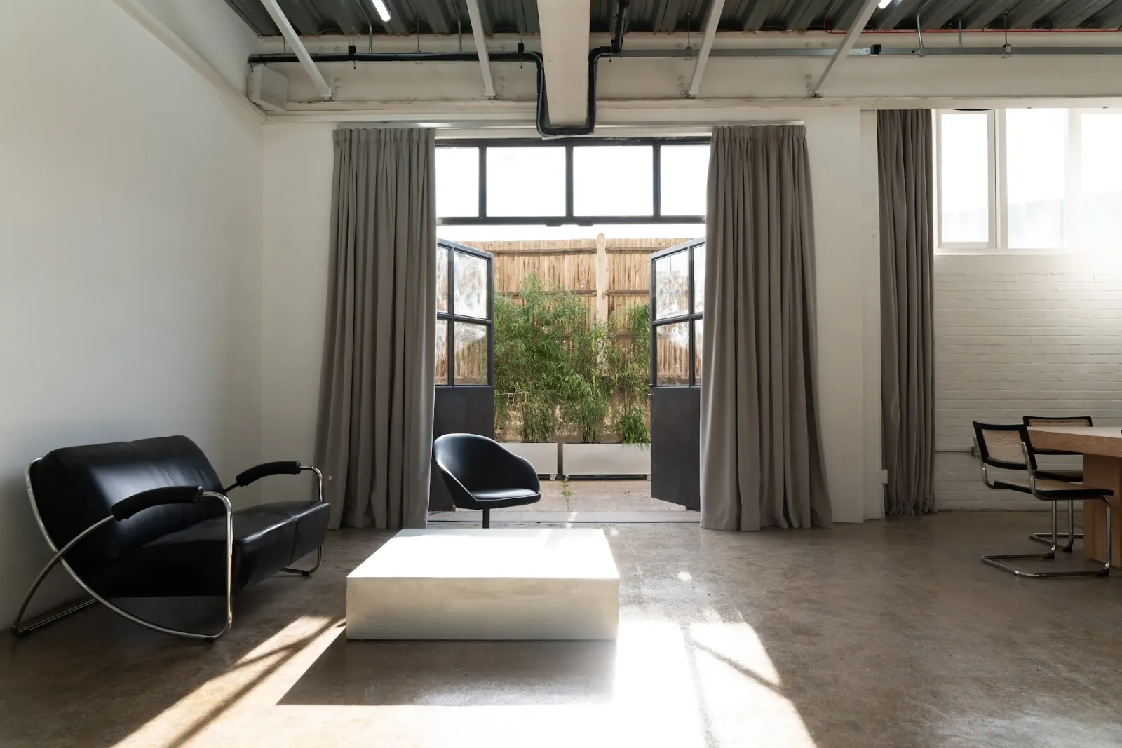 Studio 2, garden doors open